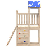 Speeltoren met rotswand 110,5x52,5x215 cm massief grenenhout - AllerleiShop