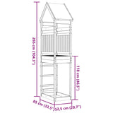 Speeltoren 85x52,5x265 cm geïmpregneerd grenenhout - AllerleiShop