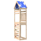 Speeltoren met klimwand 85x52,5x265 cm massief grenenhout - AllerleiShop