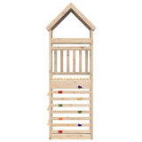 Speeltoren met klimwand 85x52,5x265 cm massief grenenhout - AllerleiShop