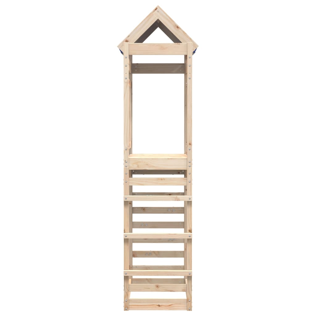 Speeltoren met rotswand 85x52,5x239 cm massief grenenhout - AllerleiShop