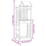 Speeltoren met rotswand 85x52,5x239 cm douglas vurenhout - AllerleiShop