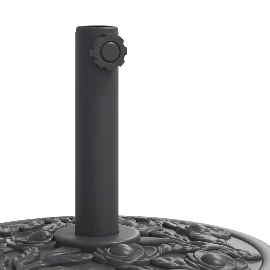 Parasolvoet met wielen voor stok van Ø38 / 48 mm 27 kg rond