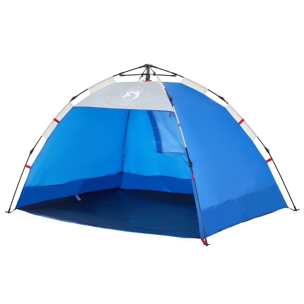 Strandtent 2-persoons waterdicht snelontgrendeling azuurblauw - AllerleiShop