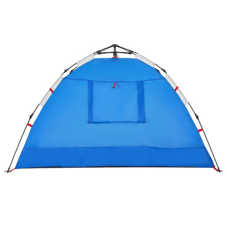 Strandtent 2-persoons waterdicht snelontgrendeling azuurblauw - AllerleiShop