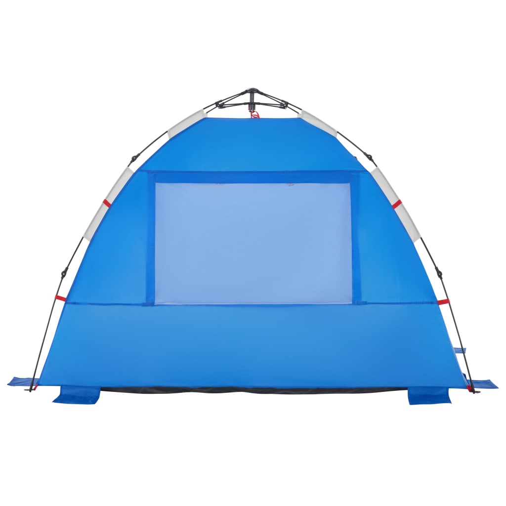 Strandtent 2-persoons waterdicht snelontgrendeling azuurblauw - AllerleiShop