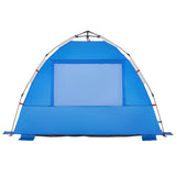 Strandtent 2-persoons waterdicht snelontgrendeling azuurblauw - AllerleiShop