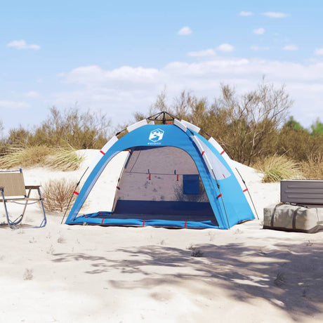 Strandtent 2-persoons waterdicht snelontgrendeling azuurblauw - AllerleiShop