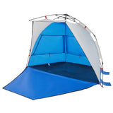 Strandtent 2-persoons waterdicht snelontgrendeling azuurblauw - AllerleiShop