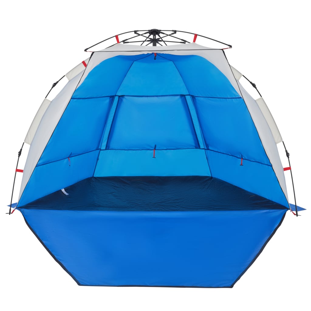 Strandtent 2-persoons waterdicht snelontgrendeling azuurblauw - AllerleiShop