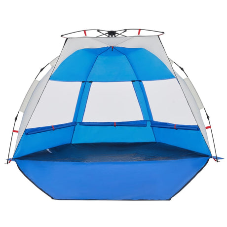 Strandtent 2-persoons waterdicht snelontgrendeling azuurblauw - AllerleiShop