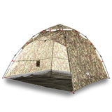 Tent 4-persoons snelontgrendeling camouflage - AllerleiShop