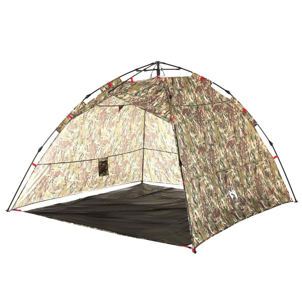 Tent 4-persoons snelontgrendeling camouflage - AllerleiShop