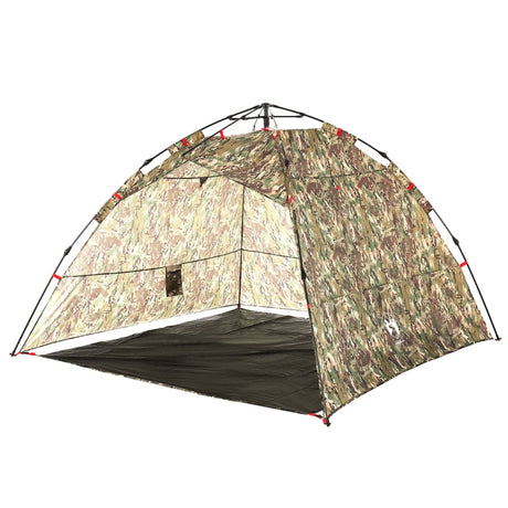 Tent 4-persoons snelontgrendeling camouflage - AllerleiShop