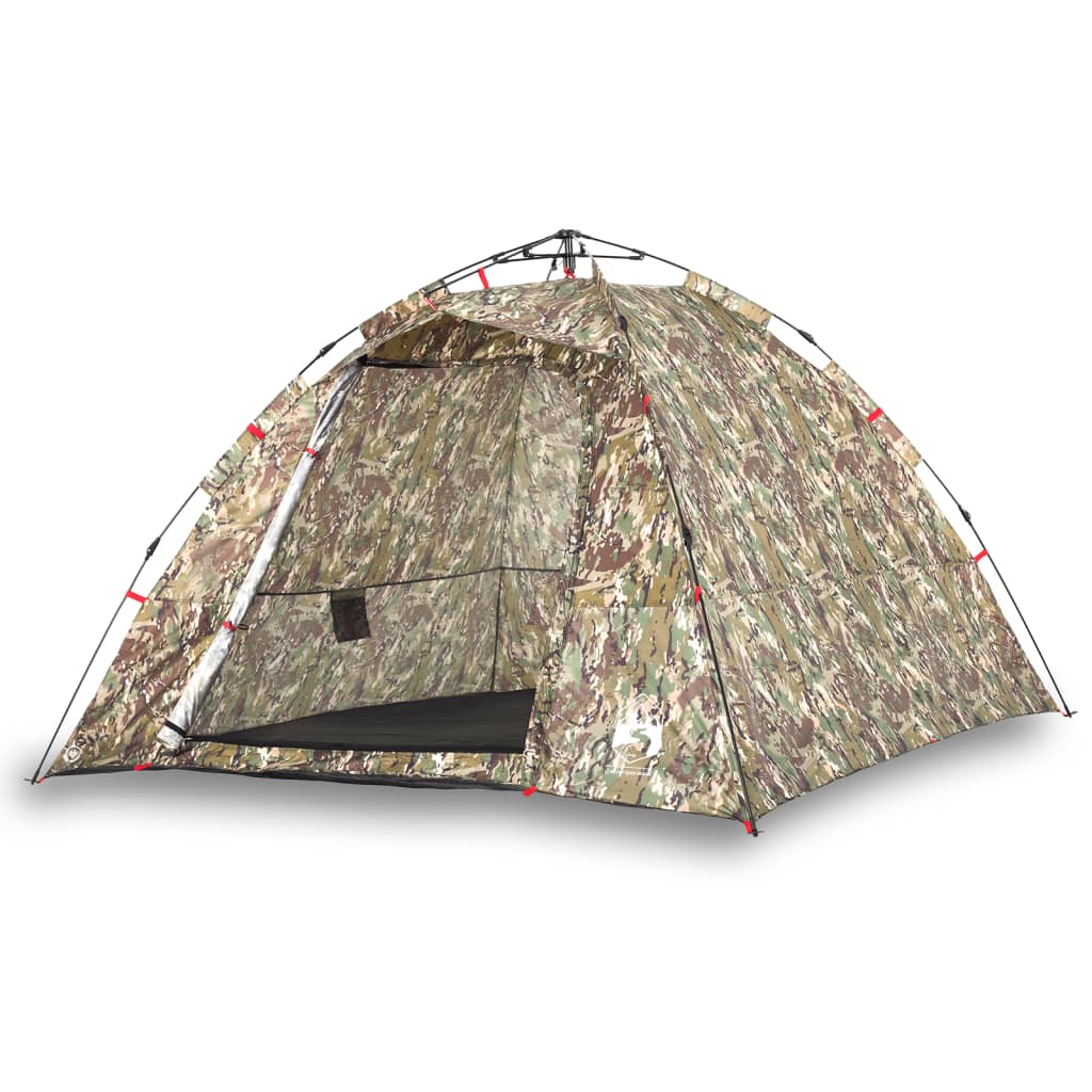 Tent 4-persoons snelontgrendeling camouflage - AllerleiShop