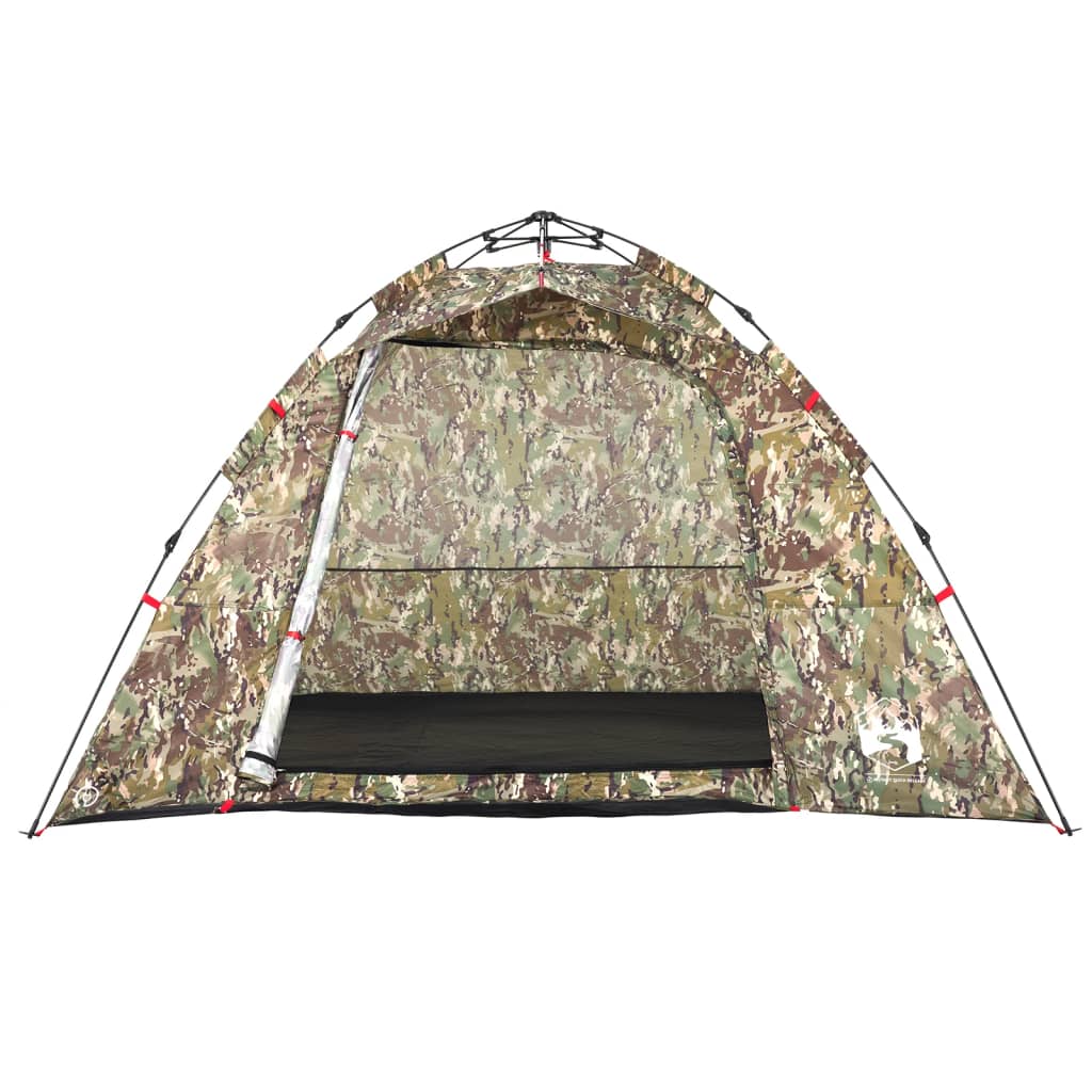 Tent 4-persoons snelontgrendeling camouflage - AllerleiShop