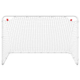 Voetbaldoel 122x81x81 cm staal wit - AllerleiShop