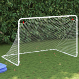 Voetbaldoel 122x81x81 cm staal wit - AllerleiShop