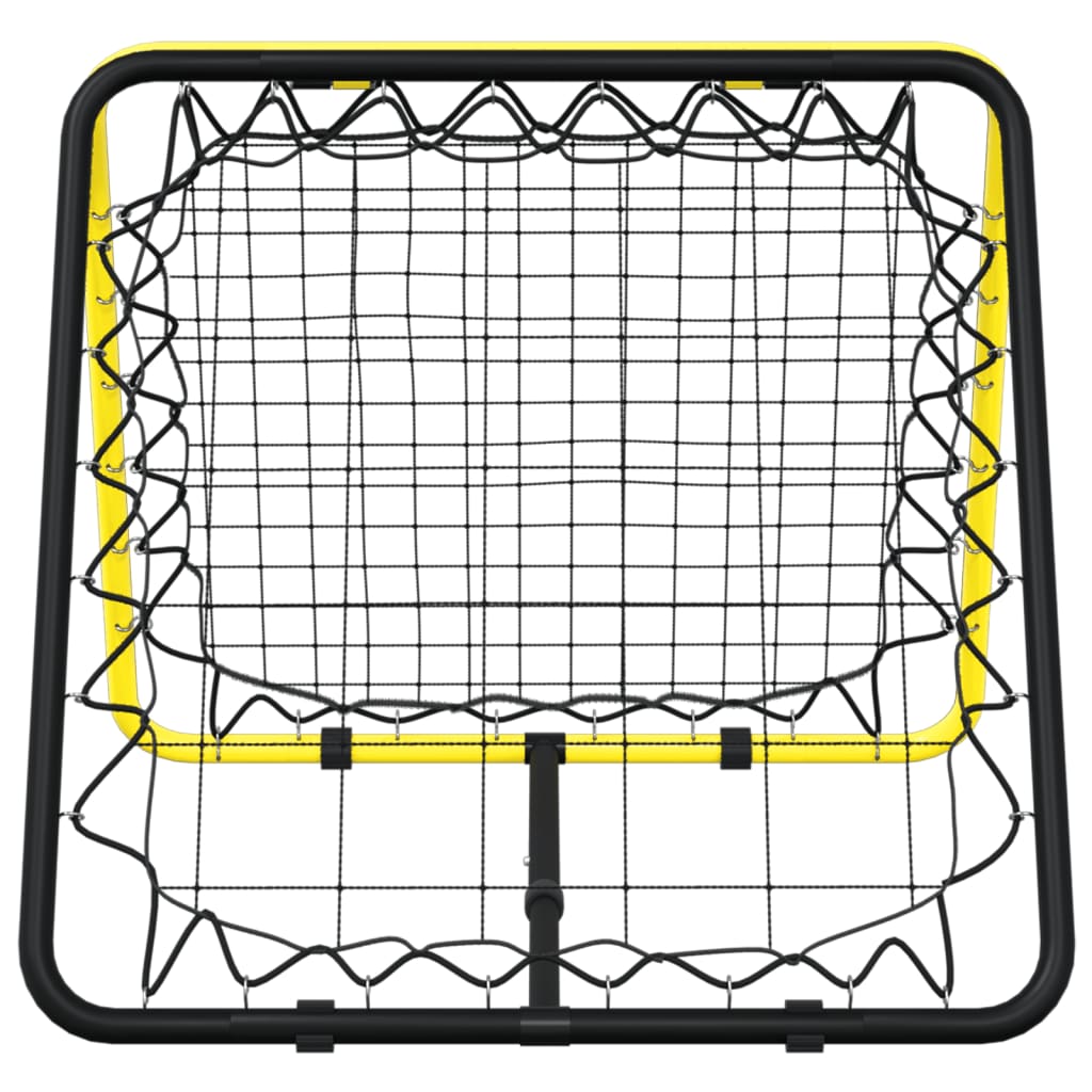 Voetbalrebounder dubbelzijdig verstelbaar staal geel en zwart - AllerleiShop