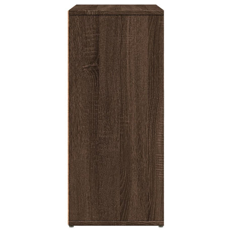 Dressoirs 2 st 60x31x70 cm bewerkt hout bruin eikenkleurig - AllerleiShop