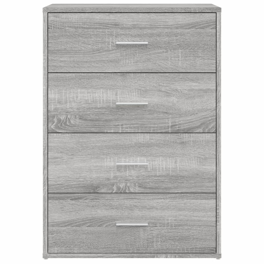 Dressoirs 2 st 60x31x84 cm bewerkt hout grijs sonoma eikenkleur - AllerleiShop