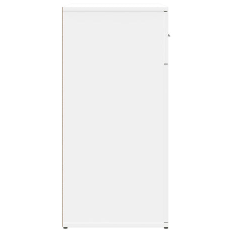 Dressoirs 2 st 79x38x80 cm bewerkt hout wit - AllerleiShop