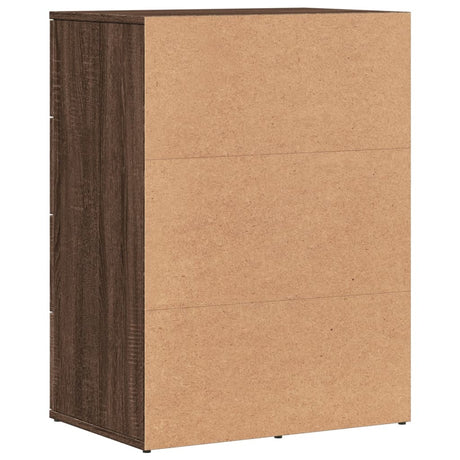 Dressoirs 2 st 59x39x80 cm bewerkt hout bruin eikenkleurig - AllerleiShop