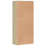 Schoenenkast 80x39x178 cm spaanplaat sonoma eikenkleurig - AllerleiShop