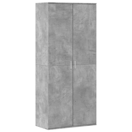 Schoenenkast 80x39x178 cm spaanplaat betongrijs - AllerleiShop