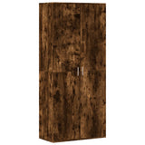 Schoenenkast 80x39x178 cm bewerkt hout gerookt eikenkleurig - AllerleiShop