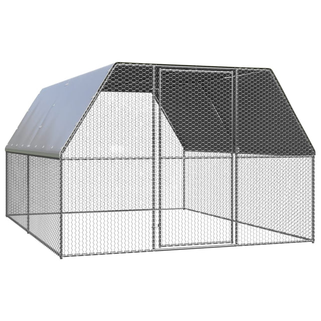 Kippenhok 3x4x2 m gegalvaniseerd staal - AllerleiShop