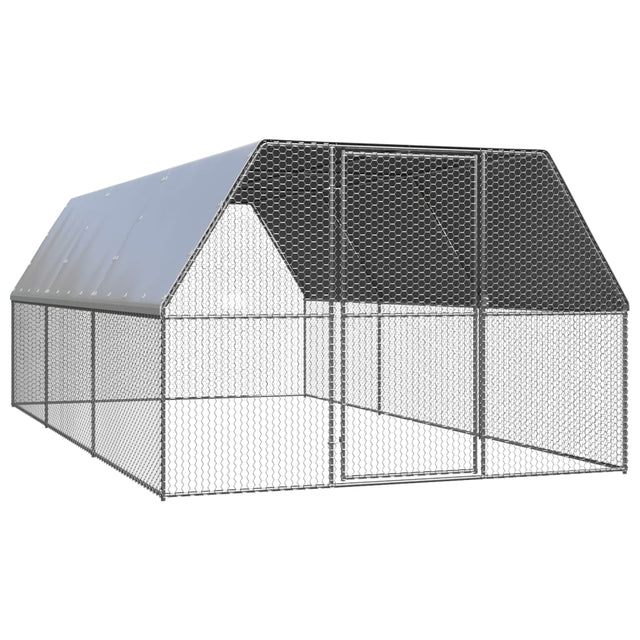 Kippenhok 3x6x2 m gegalvaniseerd staal - AllerleiShop