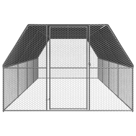 Kippenhok 3x8x2 m gegalvaniseerd staal - AllerleiShop