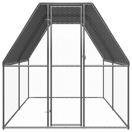 Kippenhok 2x4x2 m gegalvaniseerd staal - AllerleiShop