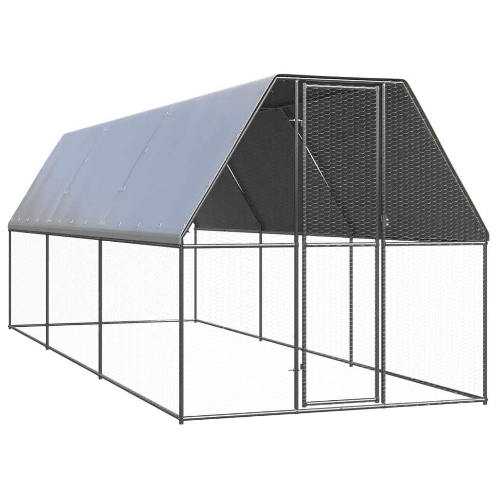 Kippenhok 2x6x2 m gegalvaniseerd staal - AllerleiShop