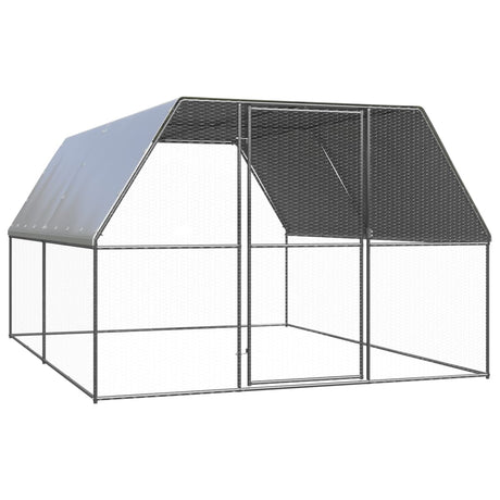 Kippenhok 3x4x2 m gegalvaniseerd staal - AllerleiShop