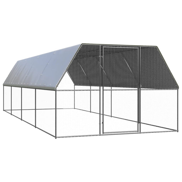 Kippenhok 3x8x2 m gegalvaniseerd staal - AllerleiShop