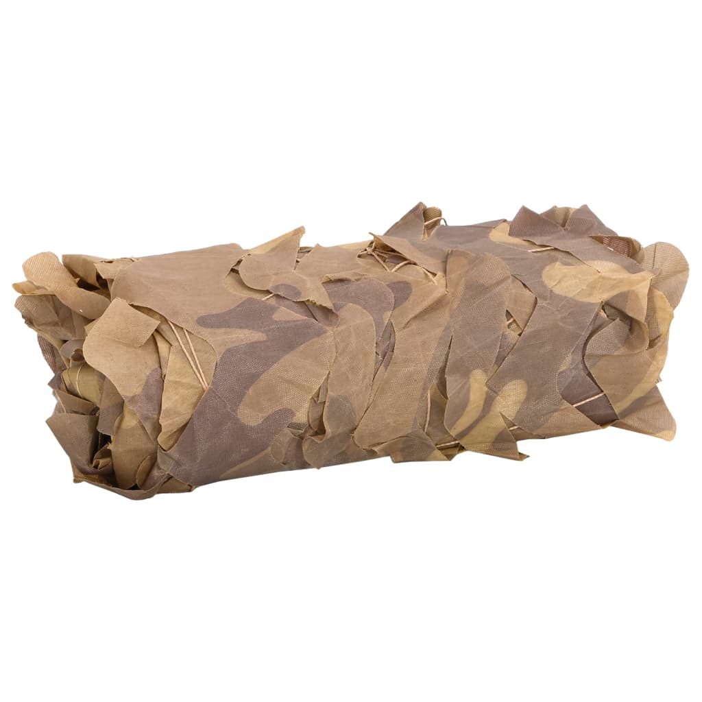 Camouflagenet met opbergzak 292x213 cm zandkleurig