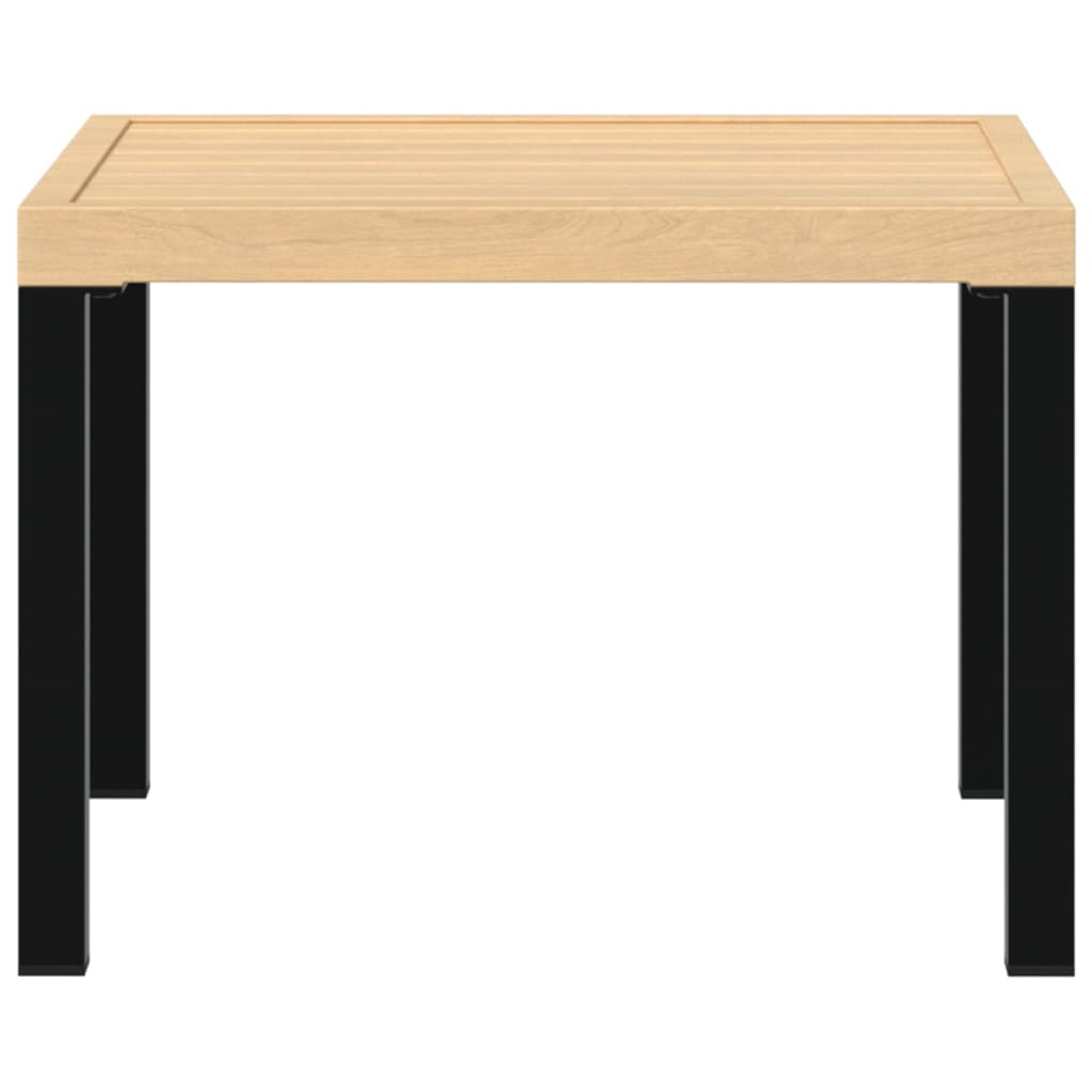 Tuinsalontafel 55x55x39,5 cm gepoedercoat staal zwart - AllerleiShop