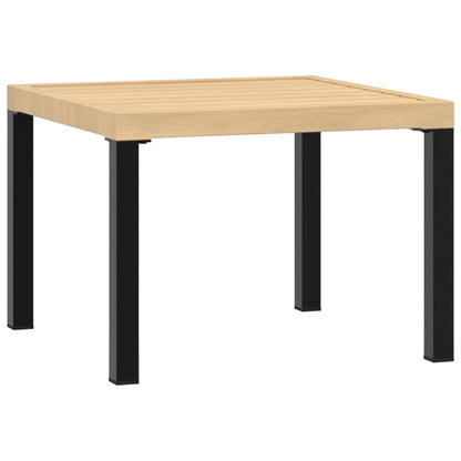 Tuinsalontafel 55x55x39,5 cm gepoedercoat staal zwart - AllerleiShop