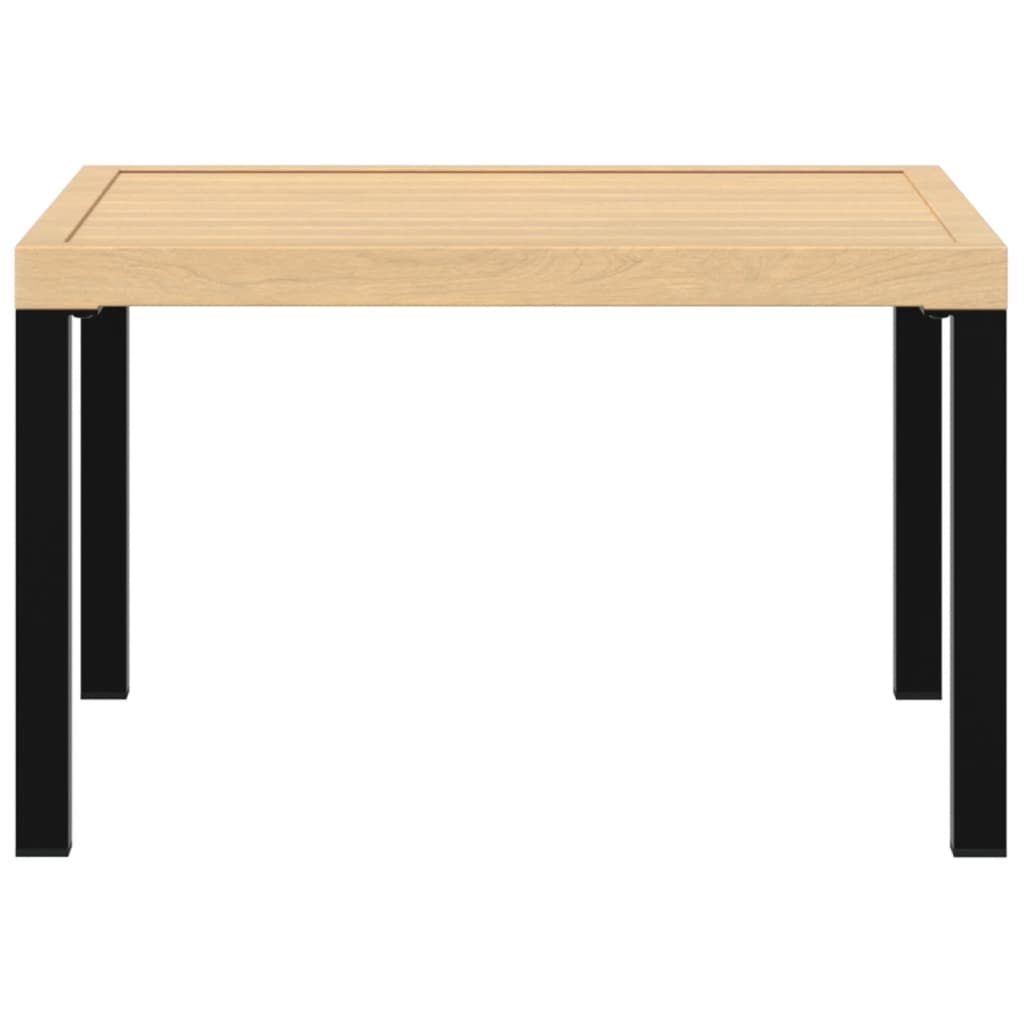 Tuintafel 65x65x40 cm aluminium zwart - AllerleiShop