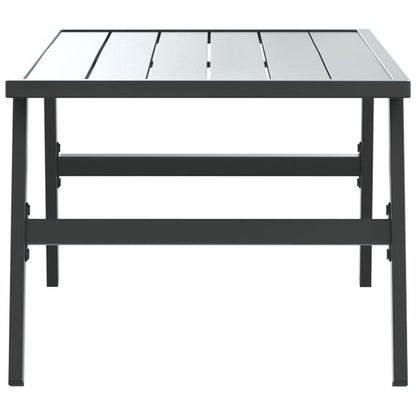 Tuintafeltje 90x45x35 cm gepoedercoat staal zwart - AllerleiShop