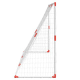 Kindervoetbaldoel met ballen 2-in-1 184x64x124 cm wit - AllerleiShop