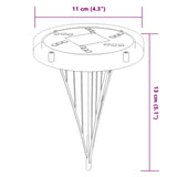 Grondlampen 4 st solar met grondpennen warmwit - AllerleiShop