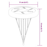 Grondlampen 4 st solar met grondpennen warmwit - AllerleiShop