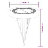 Grondlampen 12 st solar met grondpennen warmwit - AllerleiShop