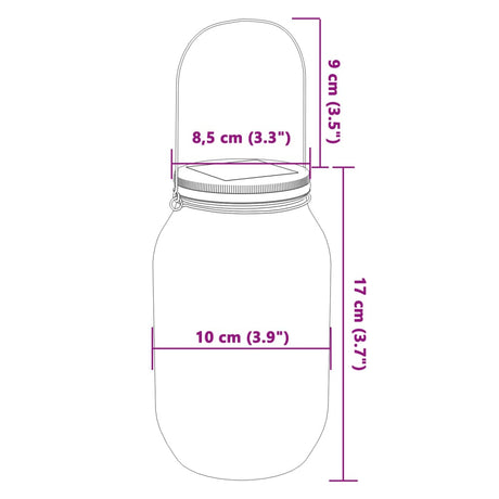 Tuinlantaarns 12 st glas warmwit - AllerleiShop