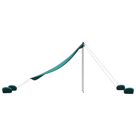 Strandluifel met zandankers 214x236 cm groen - AllerleiShop