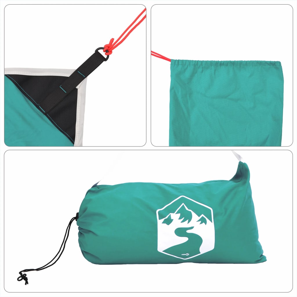 Strandluifel met zandankers 214x236 cm groen - AllerleiShop