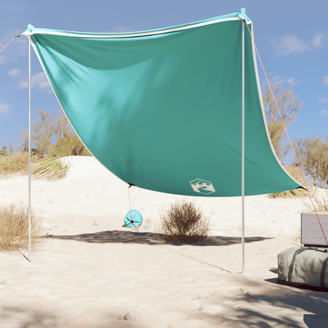 Strandluifel met zandankers 214x236 cm groen - AllerleiShop